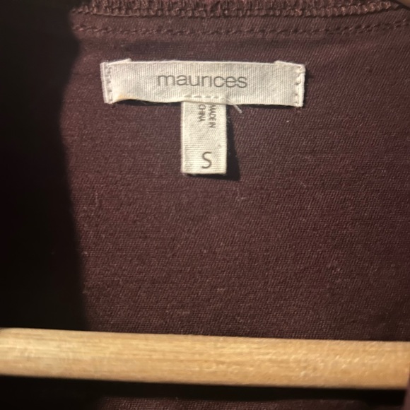 Moto Jacket Women’s Small Tailored Fit Burgundy - Picture 4 of 5